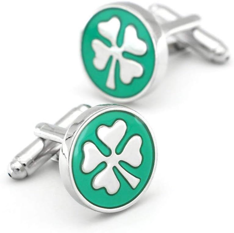 Fashion Green Stainless Steel Cufflinks with a well desigened box