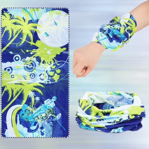 12PCS Outdoor Multifunctional Sports Magic Seamless Scarf, Magic Head Scarf, Elastic Headband Bandana, Uv Resistance Sport Headwear for Riding Motorcycling Hiking Fishing Yoga