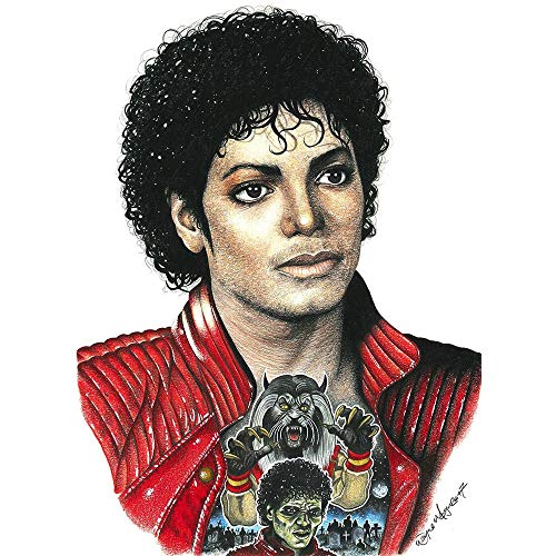 Wee Blue Coo Wayne Maguire Tattooed Thriller Michael Jackson Inked Ikon Unframed Wall Art Print Poster Home Decor Premium