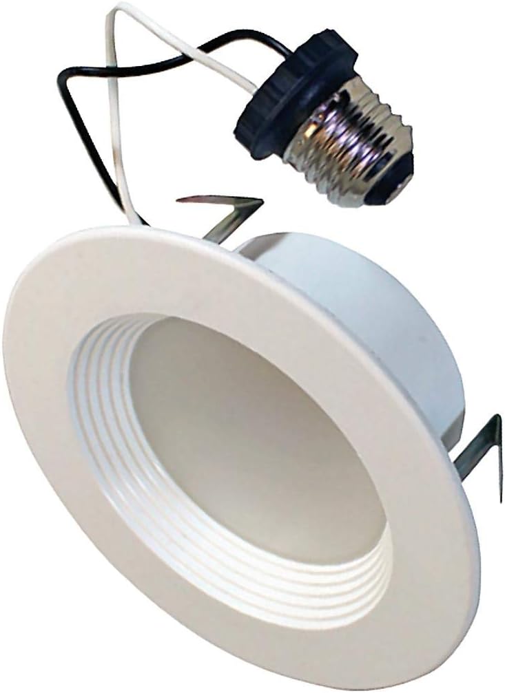 Sylvania LED Recessed Downlight 4" RT Kit, E26 Socket Screw Medium Base, 65W Equivalent, Dimmable, 3000K White, 1 Pack(40625)