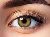 Lentilles de contact eye love marron miel 1 mois - Sans correction Accessoire de déguisement