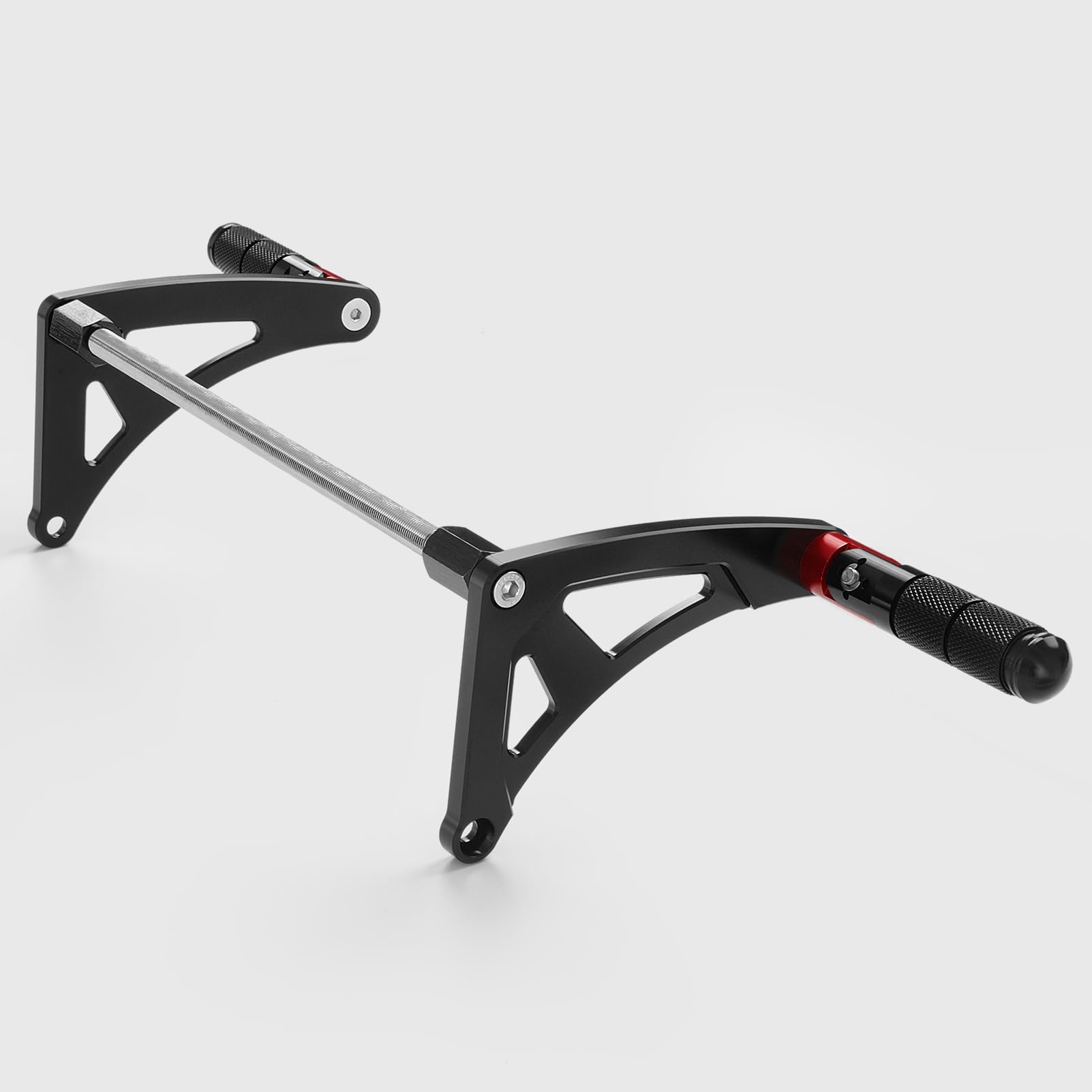 WOOGA Parte Del Motociclo In Alluminio di CNC Pedali Piegato Poggiapiedi Pedana adatta per Ho&nda Monkey 125 / Z125 Z 125 Accessori 2018-2025 (JB02/JB03) (Stile A - Rosso)