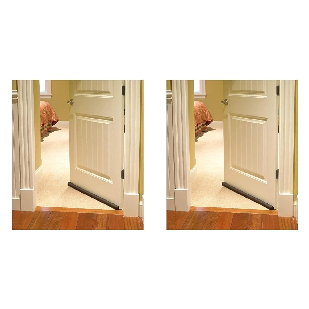 Radiant™ Sound and Dust Proof Twin Under Door Draft Fabric Guard | Gap Sealer - Stops Light/Dust/Cool Air Escape | (Brown) (Pack of 2) (B0D8195TY3) Amazon Price History, Amazon Price Tracker