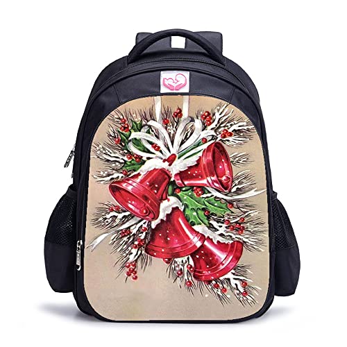 Mochila de moda Muñeco de nieve navideño de 41x28x12 cm con diseño 3D para niños y adultos