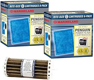 Marineland BIO-Wheel 200 & 350 Replacement Filter Cartridge 12-Pack & Bio-Wheel Assembly Bundle