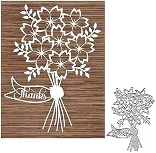 Flower Decoration Metal Cutting Die Cuts, Flower Decoration Stencils DIY Crafts Cards Cutting Dies Cuts for DIY Embossing Card Making Photo Decorative Paper Dies Scrapbooking