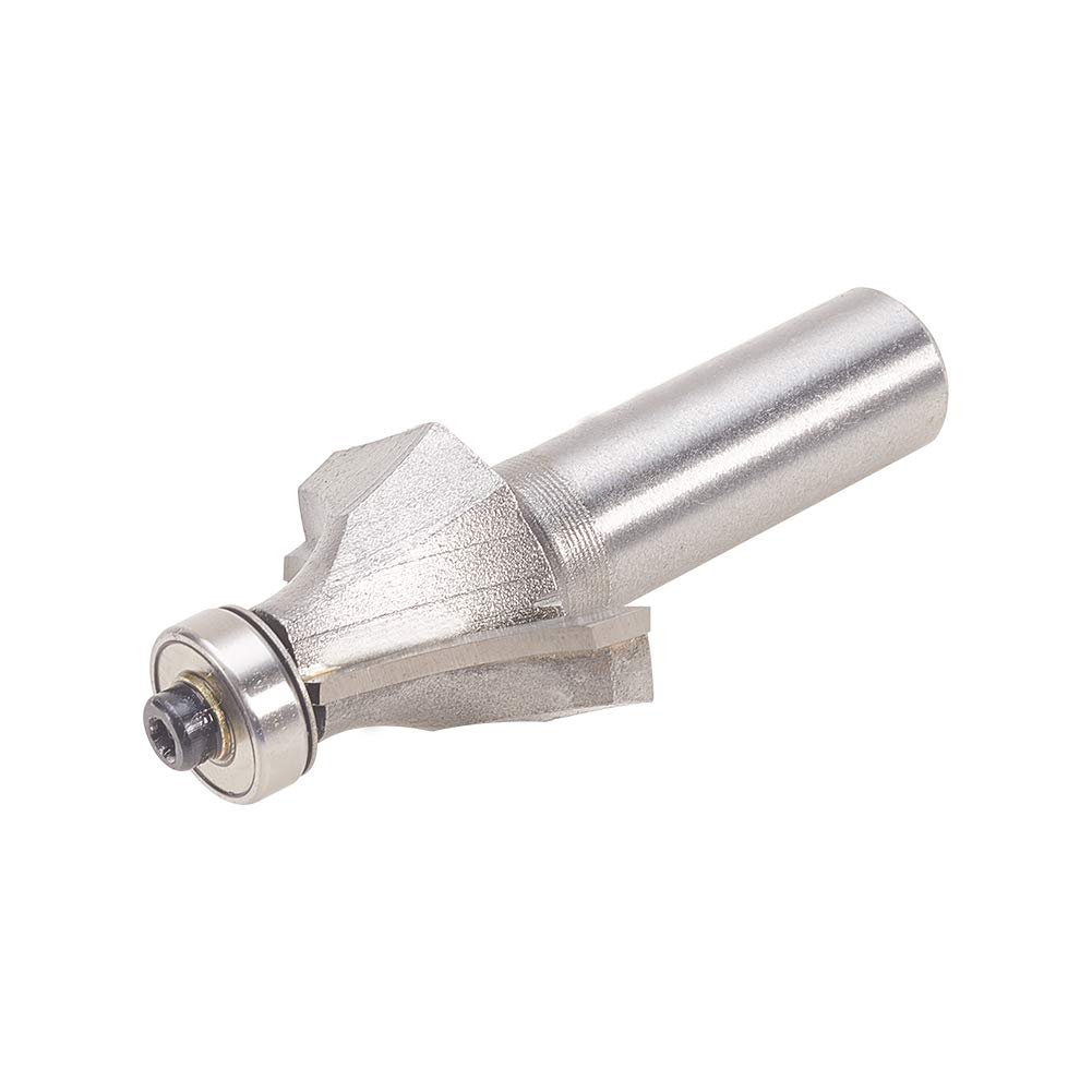 Auniwaig 1/2 Shank Router Bit 1 Inch Cutting Dia Round Over Corner High Speed Steel,Cutter Tool, Suit for Cut All Composition Materials