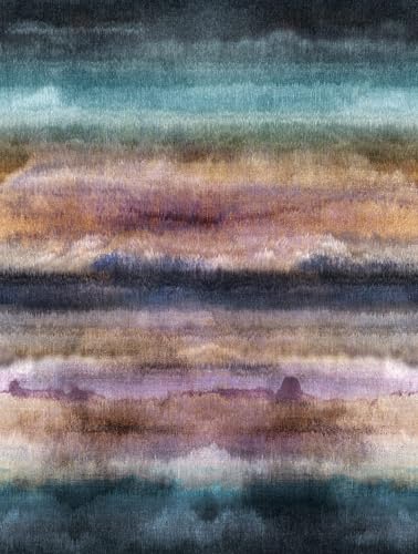 Papier peint bleu violet intissé pour masquer les défauts du mur - 3