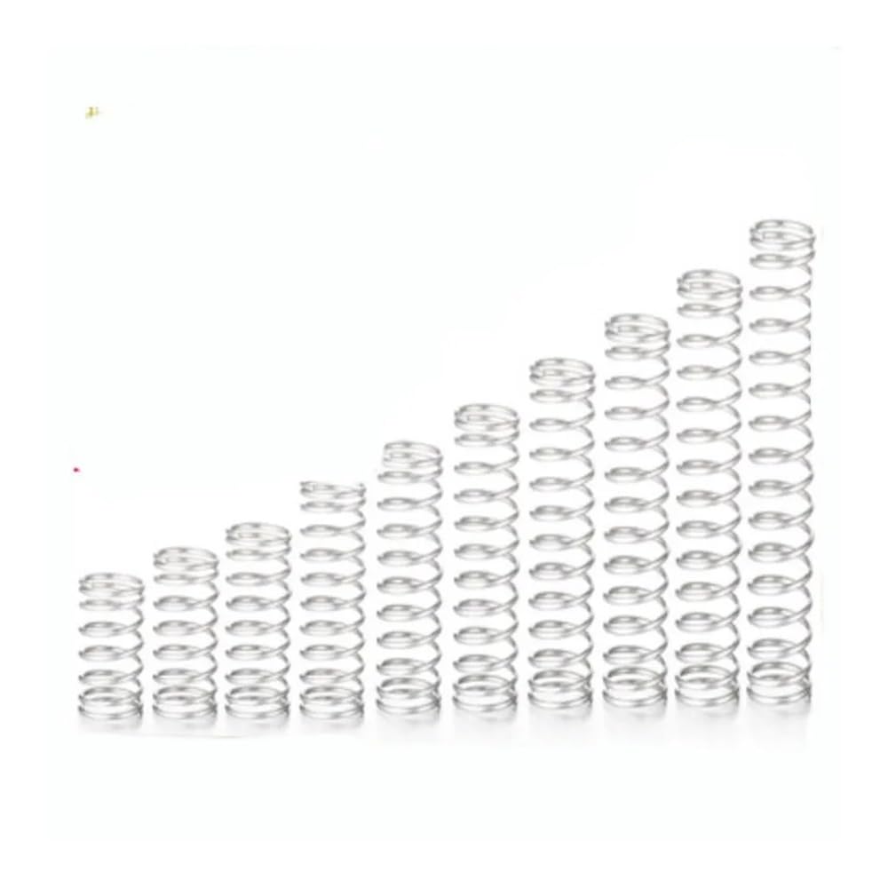 LOEASE 10Pcs/lot Wire 1.0mm 304 Stainless Steel Compression Spring OD 6-16mm Rotor Return Spring(10mm,10mm)