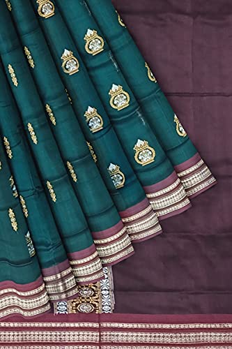 Image of Sambalpuri Cotton Saree of Odisha Ikkat Orissa Traditional Handloom Sari | Bomkai | Pata | Nuapatana | sambalpuri saree | khandua patta sare | without Blouse JH923