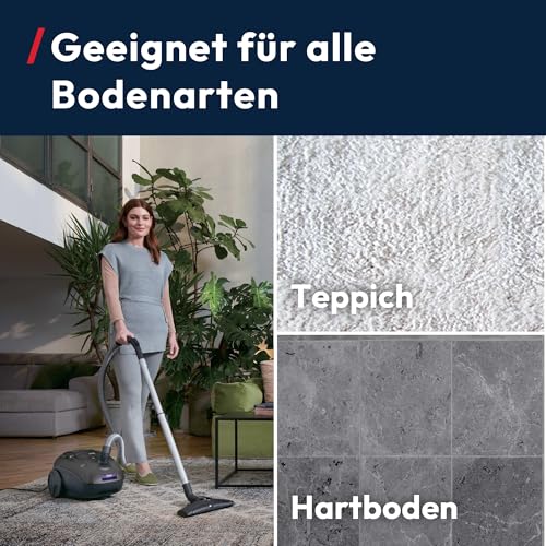 Hoover HE1 kompakter Boden-Staubsauger mit Beutel | für alle Böden | 700 W – Ansicht 6