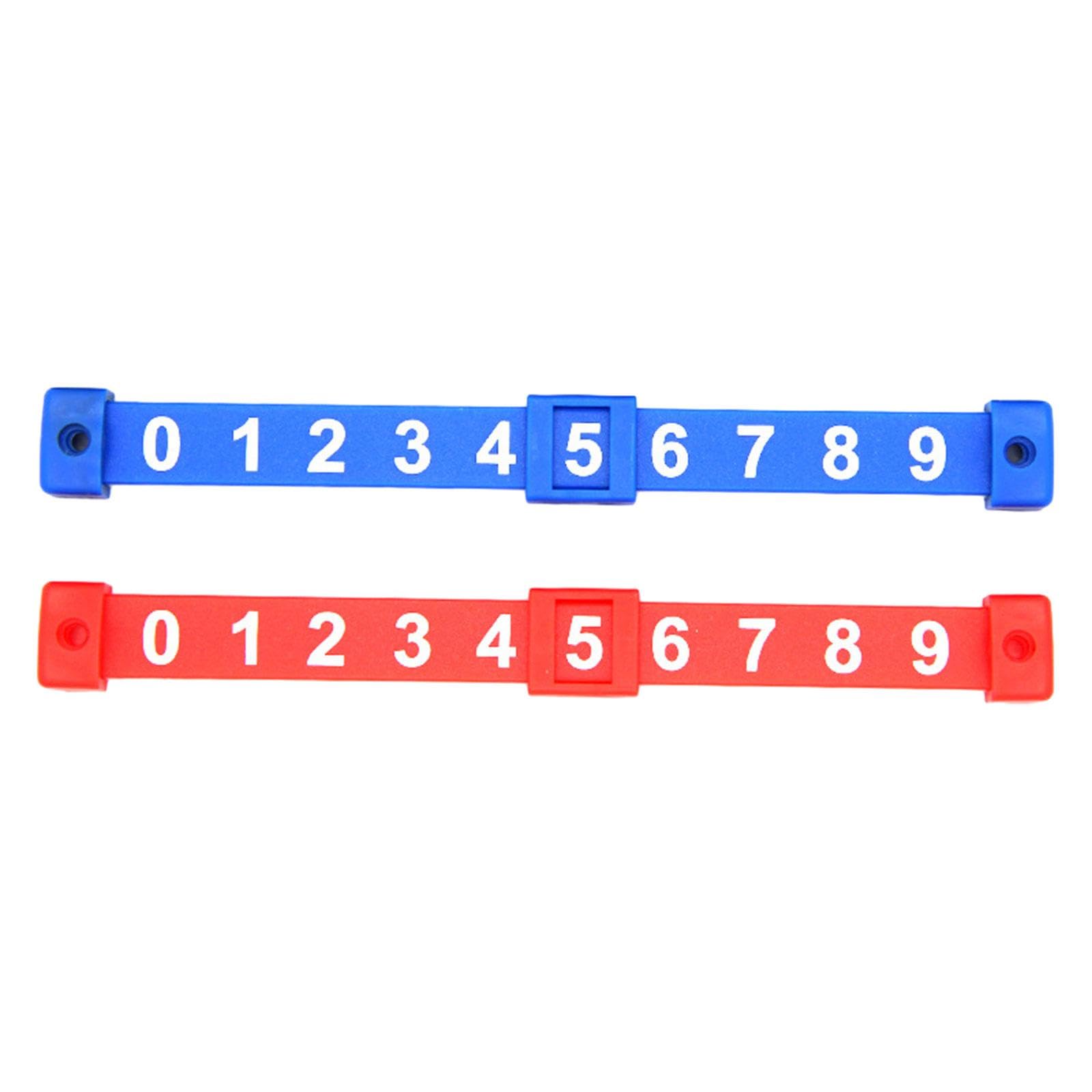 2Pcs Foosball Score Counter Kids Foosball Counters Foosball Table Scoreboard Red and Blue-image-19
