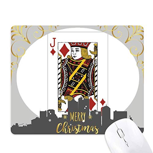 Tapis de souris de Noël Diamond J en caoutchouc pour bureau