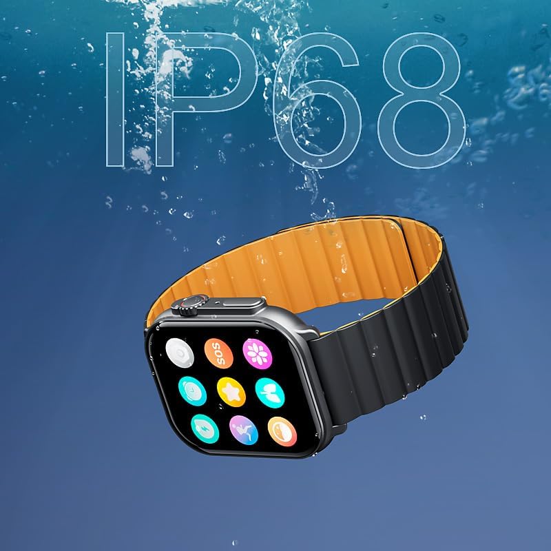 IMIKI SF1 Smart Watch in water with IP68 rating shown