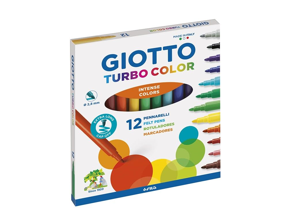 Pack Material Escolar de Colores 3x12 – Plastidecor Ceras + Gioto Lápices Colors 3.0 + Gioto Rotuladores Turbo Color – Set Compacto para Niños y Artistas