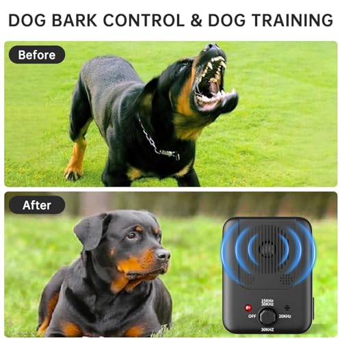 QEWEUUIE Anti Bell Gerät Hunde - 2026 Upgrade 3Modi Antibell Ultraschall Gerät - 50 Fuß Reichweite - Wiederaufladbares Automatisch Ultraschall Hundegebell Bellstopp für Große Mittler Kleine Hunde