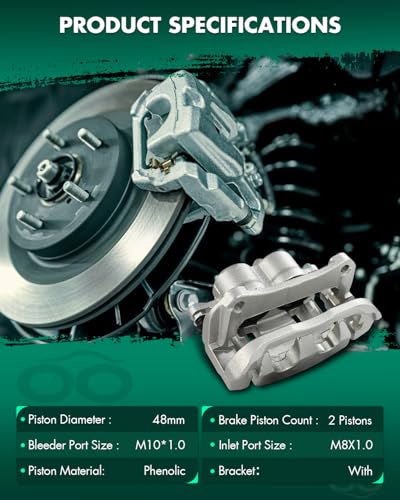 Image of SCITOO Front Driver Side Disc Brake Caliper 18B5508 Compatible For Jeep For Cherokee 2014-2023,With Bracket 1PC