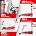 Jack Boss 3 Ton Low Profile, Aluminum and Steel Racing Floor Jack with Dual Pistons Quick Lift Pump for Sport Utility Vehicle, Lifting Range 3-15/16