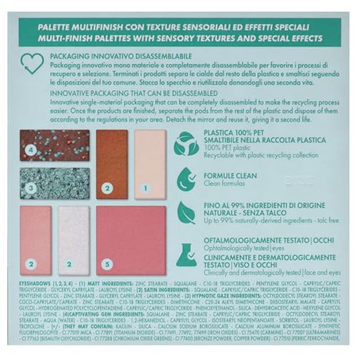 Pupa Aqua 001 Aquamarine Face and Eye Cosmetic Bag with Mirror 8g, teal - Image 3