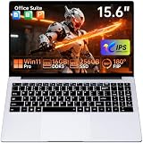 Moxalc 15.6' Laptop Computer Win11 Pro Office Suite 1080P FHD IPS sRGB Notebook...