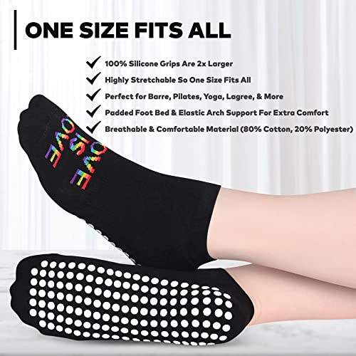 Image of Life By Lexie Sticky Grip Socks for Barre, Pilates, Lagree, Yoga, Dance Non Slip Women's Socks