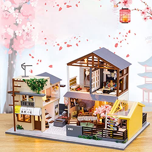 Ltervoercaern DIY Holz Puppenhaus Möbel Hof Kit mit Licht Kind Puppenhaus Kind Geschenk Puppenhaus Kollokation Möbel… – Bild 2