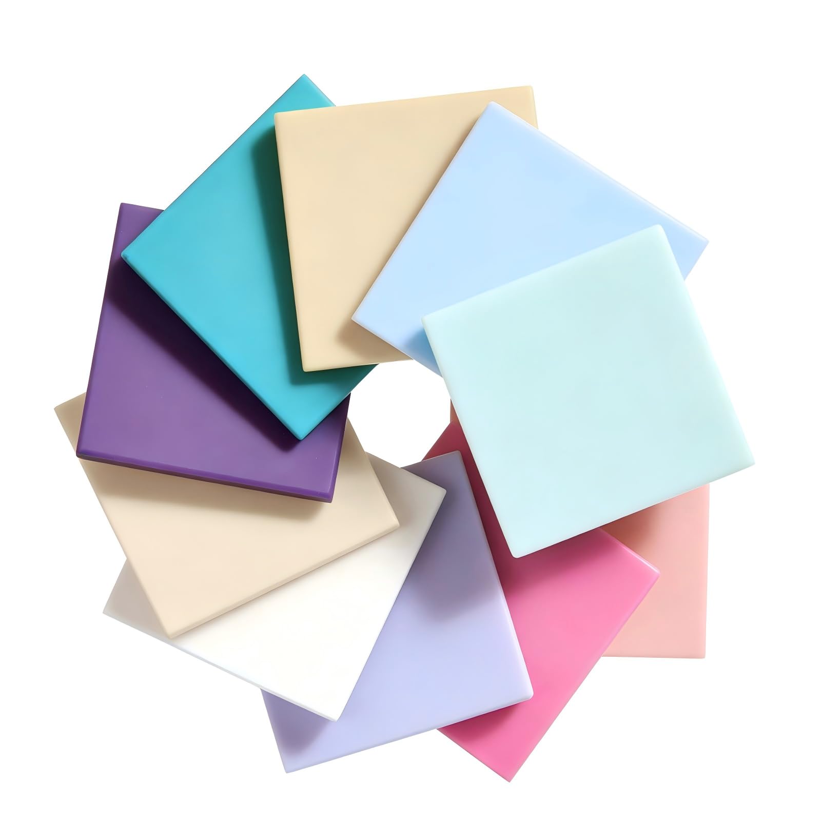 Lot de 10 Plaque Acrylique 20x20cm: 3mm Plaque Acrylique pour Gravure Laser, Bricolage, DIY, Décoration, Artisanat, Feuilles Acryliques, Panneaux Acryliques