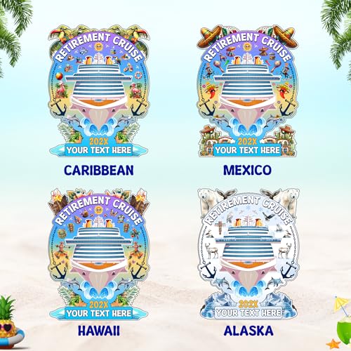 Imán decorativo personalizado para retiro en crucero miniatura 3
