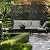 Metal Privacy Screen for Outdoor Freestanding Privacy Screens, 72" H x 44" W Decorative Metal Fence Panels with Stand, Patio Divider Screens for Outside Deck Balcony Garden and Indoor