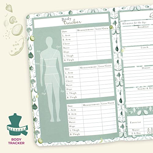 Boxclever Press Food Journal For Women. Meal Planner Notebook & Weight Loss Journal For A Healthier Lifestyle. Food Diary Journal Compatible With Weight Watchers & Most U.s. Diet Plans - 8 X 5.5'' #TOP5