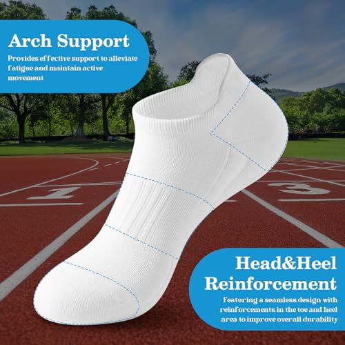 6 Pairs Breathable Mesh Ankle Socks, Seamless Thickened Socks, Arch Support and Reinforce, For Outdoor Activities3