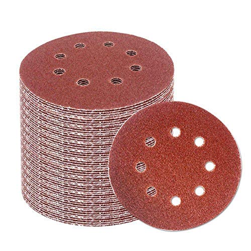 Zxy-Nan 160 Pcs Accessories: 60 Pcs 5 Inch Sanding Discs Sandpaper Assorted 60 80 120 180 240 320 Grits & 100 Pcs 3Mm X 150Mm Auto Wire Push Cable Zip Tie Organizer #TOP6