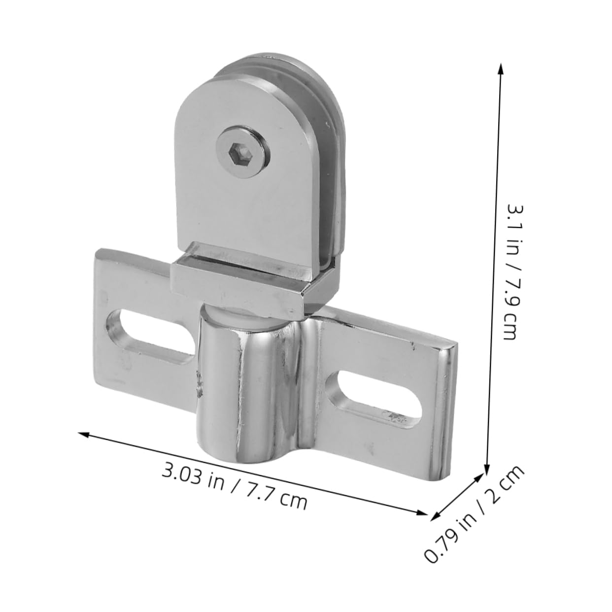 Unomor 1Set Dual Direction Zinc Alloy Pivot Hinges for Shower Doors Easy Installation Secure Mechanism Bidirectional Access Household Pivot Door Hardware for Glass Shower