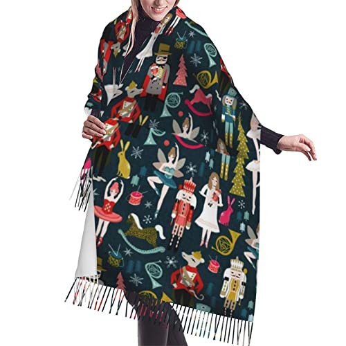 Supernatural Inspiration Print Women'S Super Soft Classic Cashmere Winter Cashmerette Fringed Scarf For Spring Fall Winter - Main Image