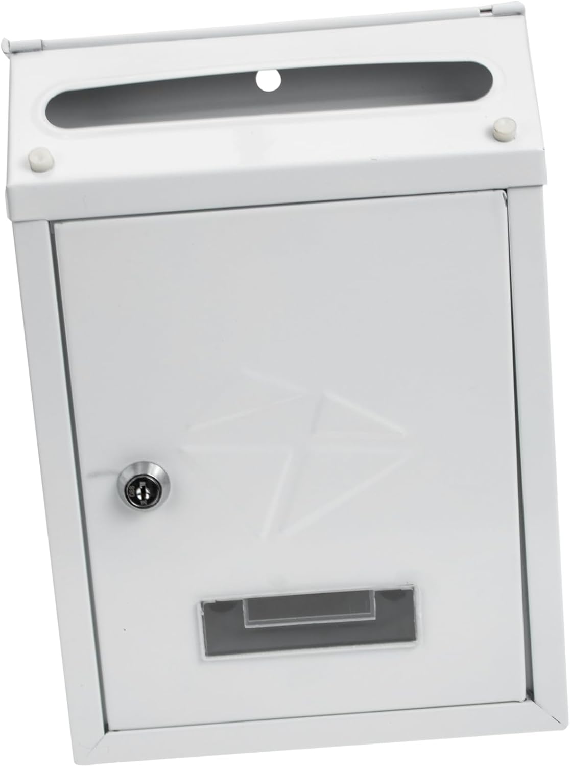 TEHAUX Vintage Wall Mount Mailbox Retro Rain Villa Letter Box Lockable Outdoor Newspaper Holder Durable Design for Home Office Use Adds Charm to Exterior Decor