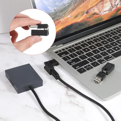Adaptador USB 2.0 Rotativo 90 Grados Pack 2 Pcs miniatura 5