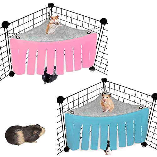 LTDYRCT061 2 Pcs Hamac De Tente De Hamster Hamac Hamster Tente Cachette Hamac Pet Cachette Cage Petit Animal Hamster Tente Tente De Cachette De Petit Animal pour Furets Rats Chinchillas Lapin Cover
