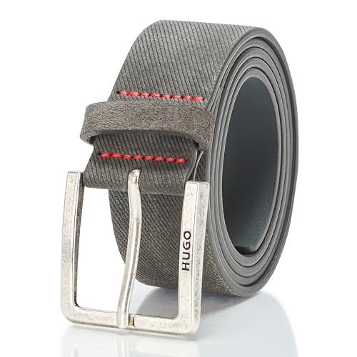 HUGO Men's Gionio Suede Leather Evening Belt