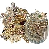 Mystery Jewelry Jar - 25.4fl oz, 45+ Surprise Vintage Jewelry Set for Women, Jewelry Mystery Jar Gift Set Including Earrings Necklaces Bracelets/Anklets Rings Kracelet, Unique Birthday Gifts for Her