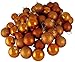 60ct Burnt Orange Shatterproof 4-Finish Christmas Ball Ornaments 2.4" (60mm)