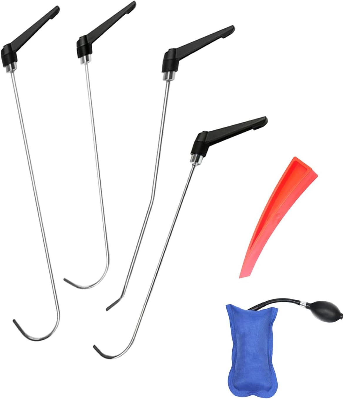 4pcs Car Body Denting Set Auto Part Mechanical Sheet Metal Slide Puller Rotatable Handle Auto Body Puller Indentation Repair Gear