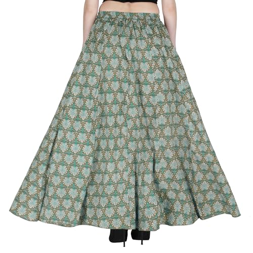 Image of Sttoffa Cotton Printed Women Wear Maxi Long Skirt 40 inch inch Full Length