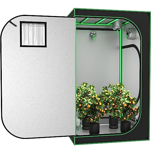 Junglea 2 X 4 Grow Tent, 48"X24"X60" Hydroponic Grow Tent Kit With Observation Window And Floor Tray For Home Plant Growing… #TOP1
