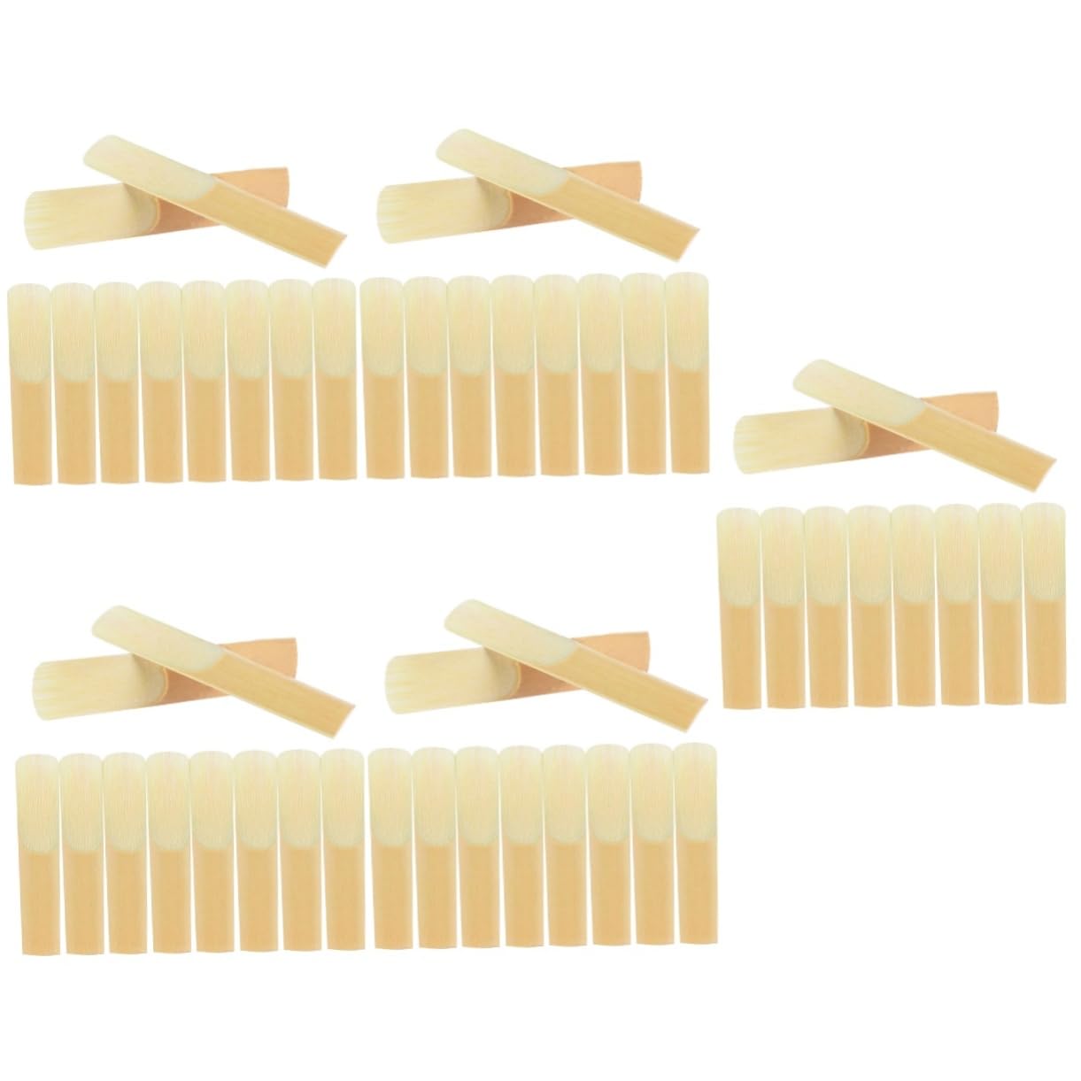 ifundom 50piezas Repuestos De Caña Para Saxofón Soprano De Accesorios De Instrumento Flexibles y Duraderos Sonido Rico y Fácil Instalación