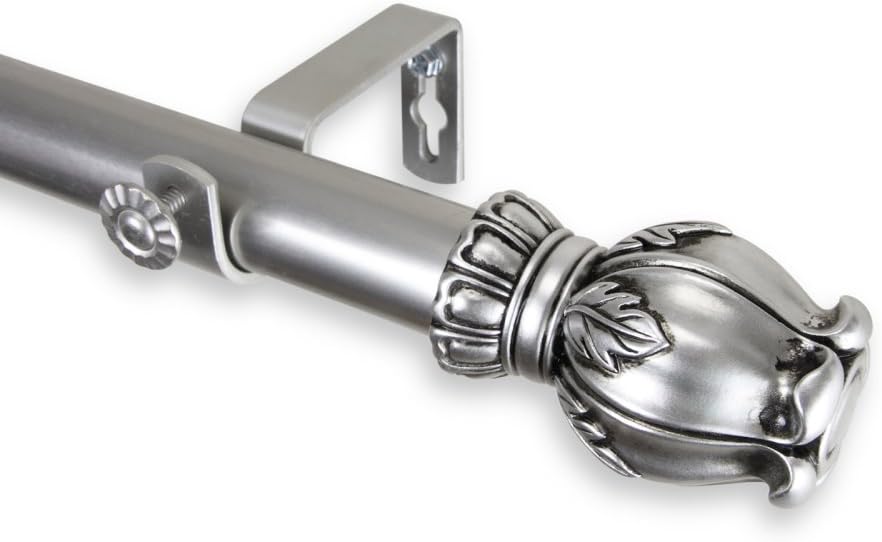 Rod Desyne Home Decorative Regent Curtain Rod 28-48" - Satin Nickel