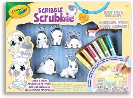 Crayola Scribble Scrubbie Baby Pets Nursery Play Set