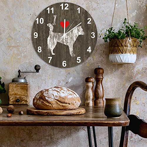 Horloge Kishu Ken cadeau idéal en bois pour propriétaire de chien - 5