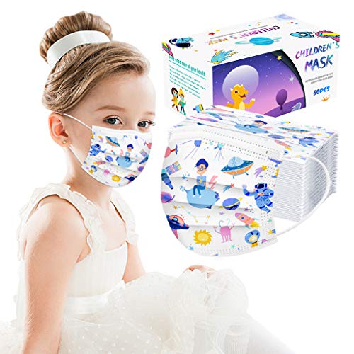 Bandanas de rosto para crianças e meninos e meninas 50 peças com estampa fofa e decorativa.