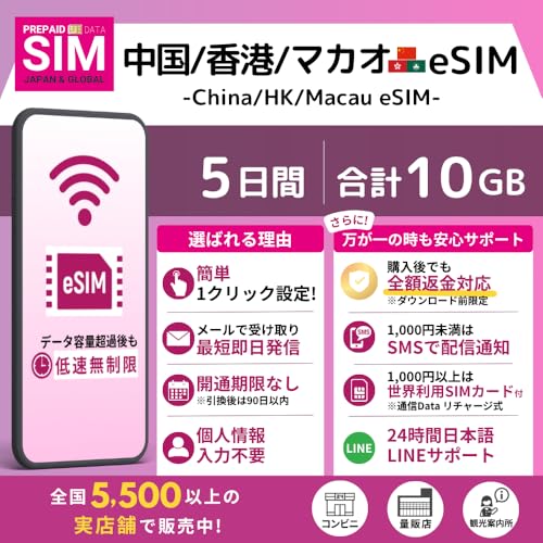 [ ����/���`/�}�J�I eSIM ] �I�����C���ŒZ�������s�i���[�����j�b�I�ׂ�e�ʁE�����b�����pOK�b���S24���ԓ��{��T�|�[�g�b�ᑬ�������t�� (5days_10GB)
