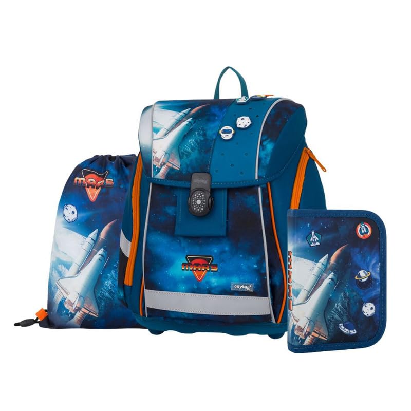 Schulranzen 8 TLG Ergonomische Schulrucksack Set Sportbeutel Federmappe Kunstponcho Trinkflasche Snackbox Schulset mädchen für 1. - 3. Klasse Back to School